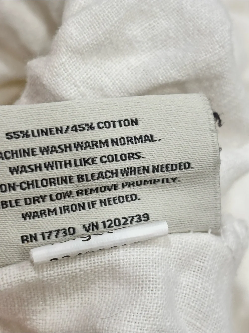 HEARTH & HAND MAGNOLIA Ivory Linen Cotton Blend Fitted Sheet Deep Pocket King